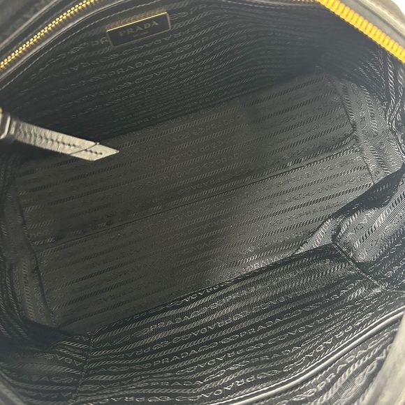 Prada Bag Women's Branded Handbag Shoulder Bag 2way Nylon Leather Black 1ba171 - Picture 8 of 12